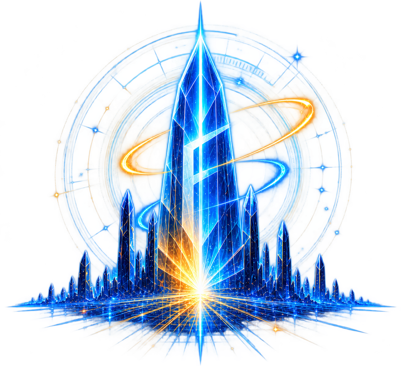 Luminous crystalline information sanctuary